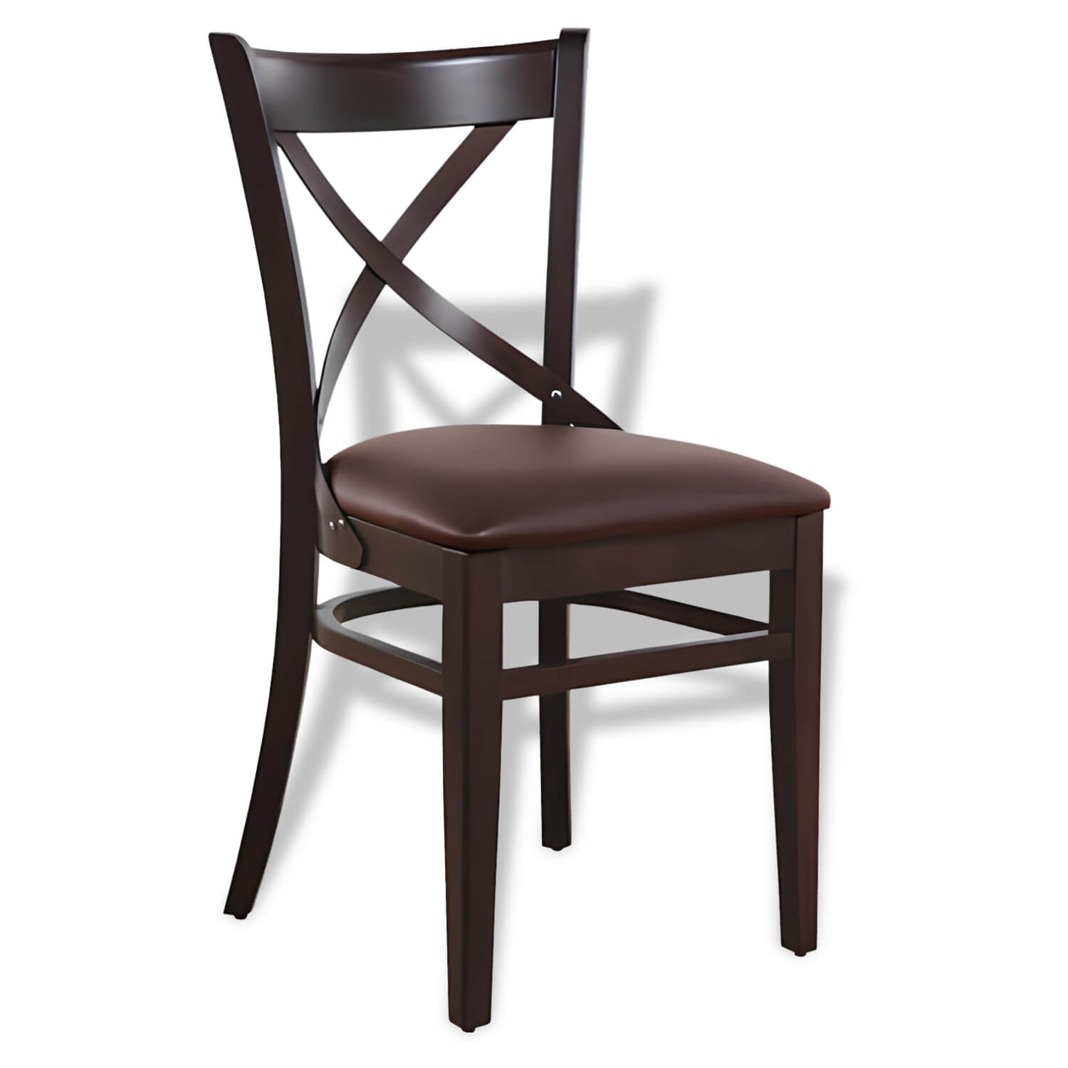 Horeca-Stoel-Lila-Kunstleer-Bruin Horeca-Stoel-Lila-Kunstleer-Bruin