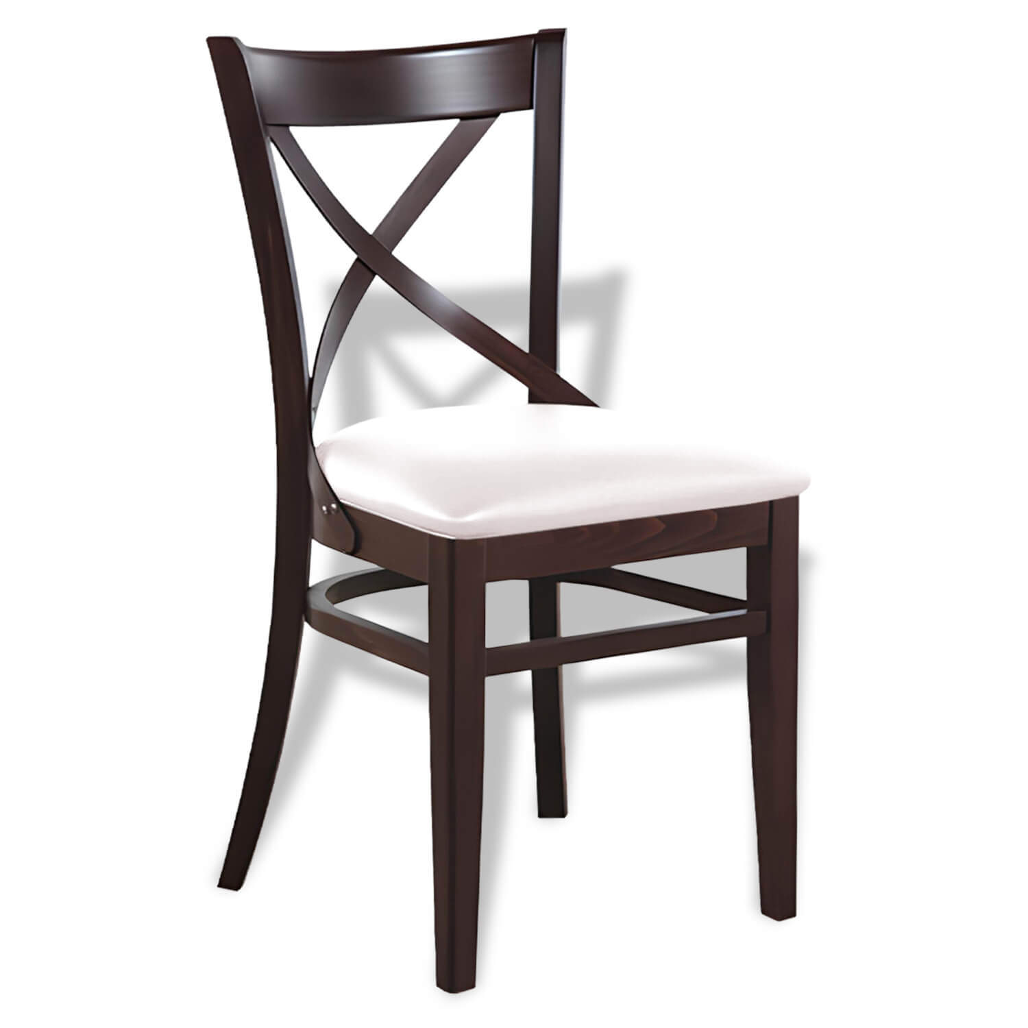 Horeca-Stoel-Lila-Kunstleer-Wit Horeca-Stoel-Lila-Kunstleer-Wit