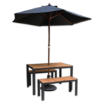 Horeca-Bank-Staal-Acaciahout-35x100-cm-Model