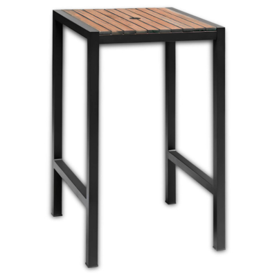 Horeca-Bartafel-Vierkant-Staal-Acaciahout-60×60-cm