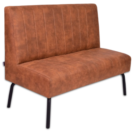 Horeca-Eetbank-Themis-Microvezel-Cognac