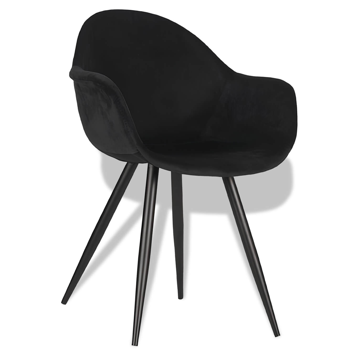 Horeca-Armstoel-Fiona-Velvet-Fluweel-Zwart Horeca-Armstoel-Fiona-Velvet-Fluweel-Zwart