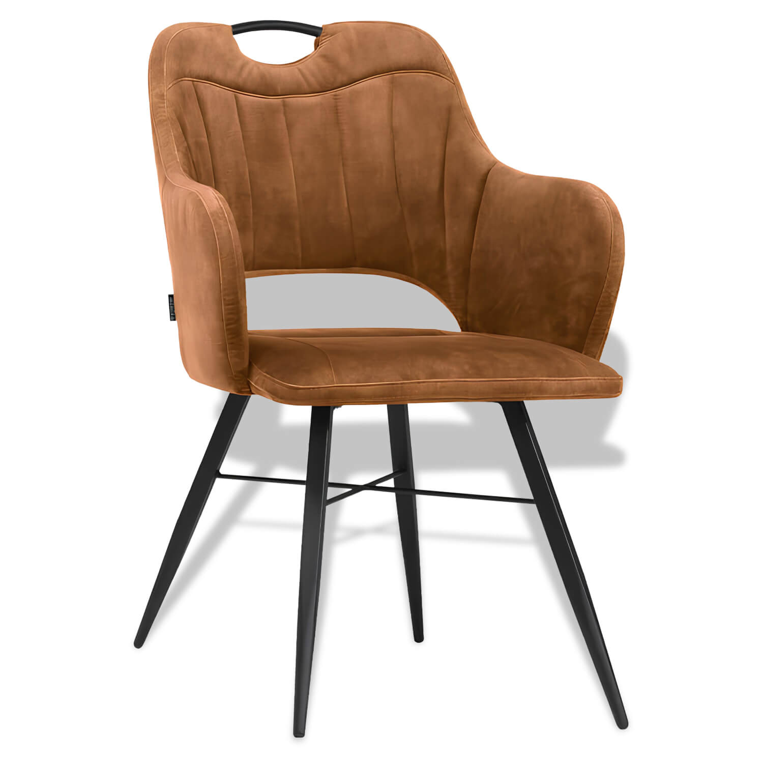 Horeca-Armstoel-Jewel-Velvet-Fluweel-Cognac Horeca-Armstoel-Jewel-Velvet-Fluweel-Cognac