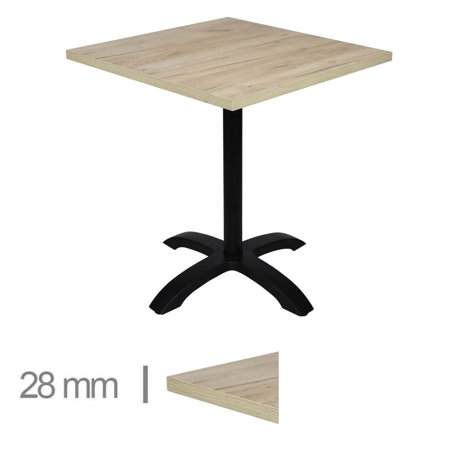 Horeca-Tafel-Met-Klaponderstel-Madrid-K2-60×60-Cm Horeca-Tafel-Met-Klaponderstel-Madrid-K2-60×60-Cm