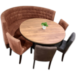 Horeca-Eetbank-Snooker-Microvezel-Cognac-Model-1