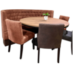 Horeca-Eetbank-Snooker-Microvezel-Cognac-Model-2