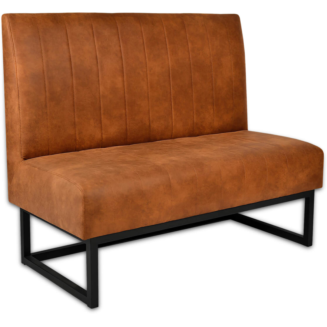 Horeca-Eetbank-Vesla-Vintage-Cognac-Microvezel