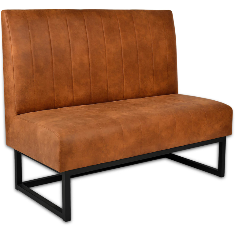 Horeca-Eetbank-Vesla-Vintage-Cognac-Microvezel