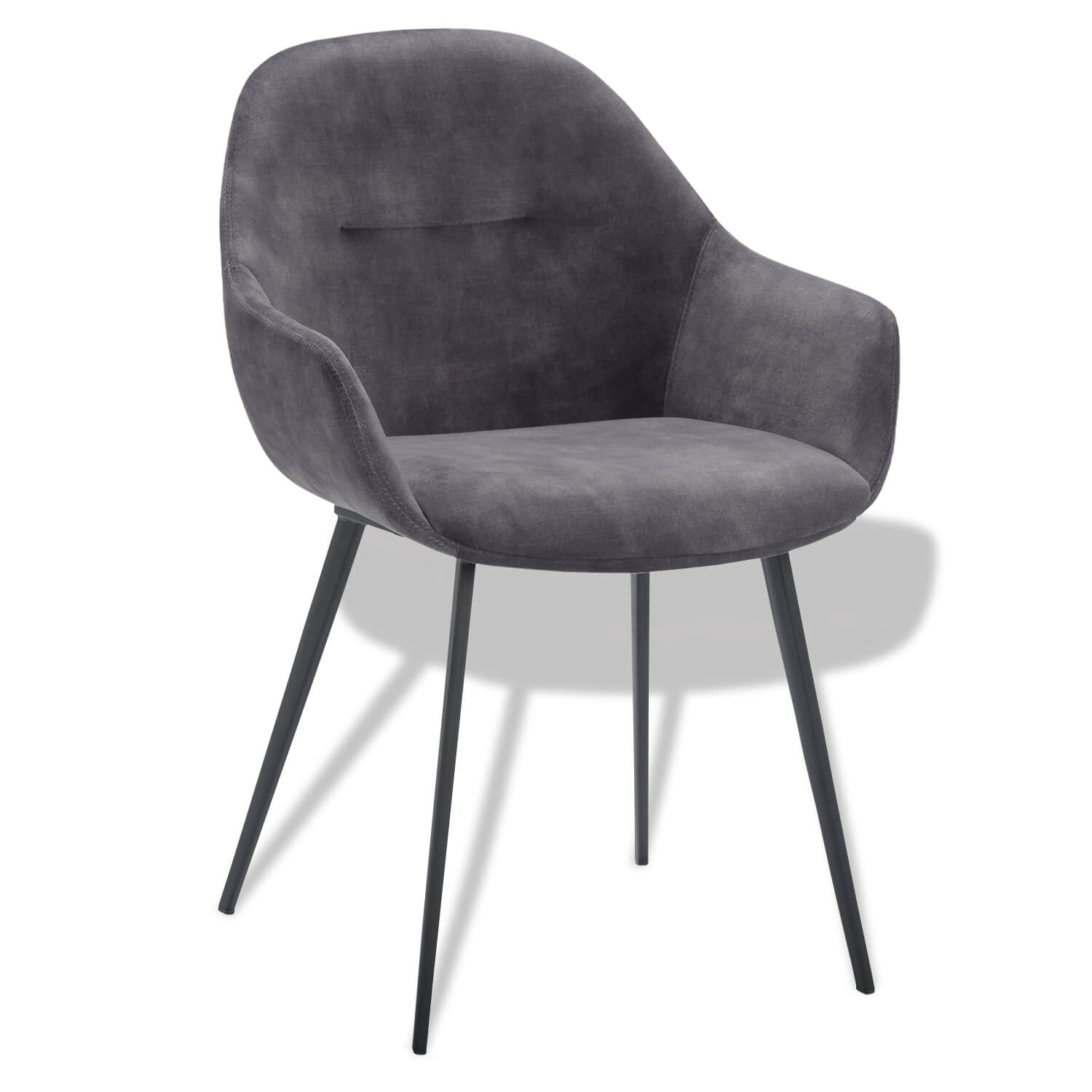 Horeca-Armstoe-Tera-Velvet-Fluweel-Antraciet Horeca-Armstoe-Tera-Velvet-Fluweel-Antraciet