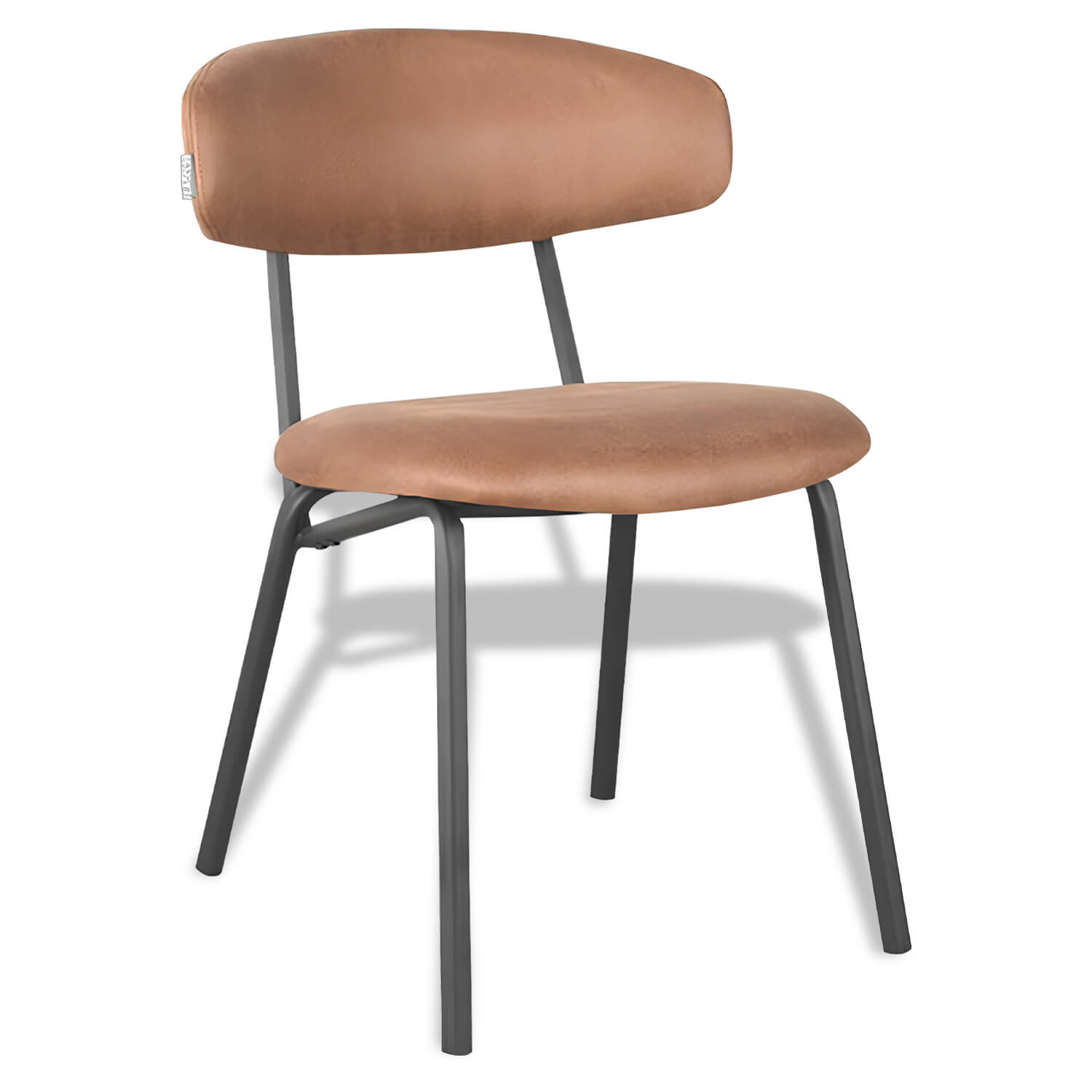 Horeca-Stoel-Zadig-Vintage-Microvezel-Cognac Horeca-Stoel-Zadig-Vintage-Microvezel-Cognac