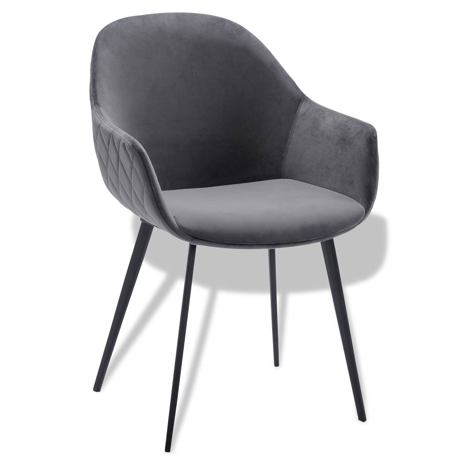 Horeca-Armstoel-Camille-Velvet-Fluweel-Grijs Horeca-Armstoel-Camille-Velvet-Fluweel-Grijs