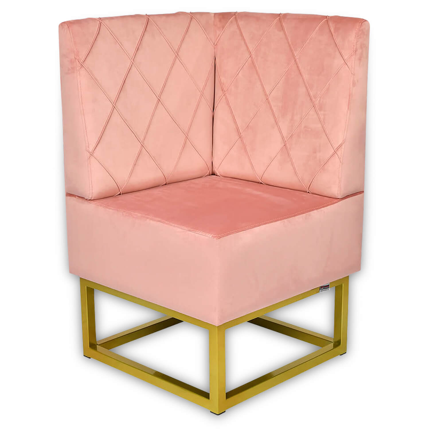 Horeca-Hoek-Eetbank-Troje-Velvet-Fluweel-Roze Horeca-Hoek-Eetbank-Troje-Velvet-Fluweel-Roze