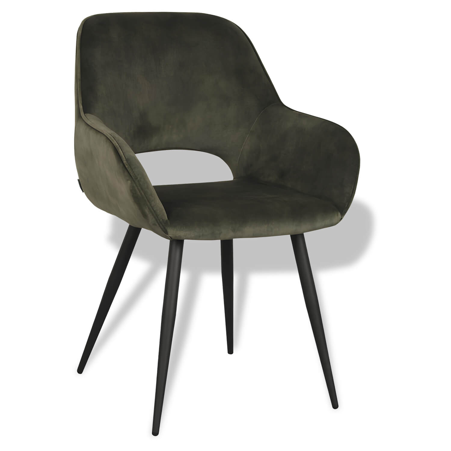 Horeca-Armstoel-Flore-Velvet-Fluweel-Hunter Horeca-Armstoel-Flore-Velvet-Fluweel-Hunter