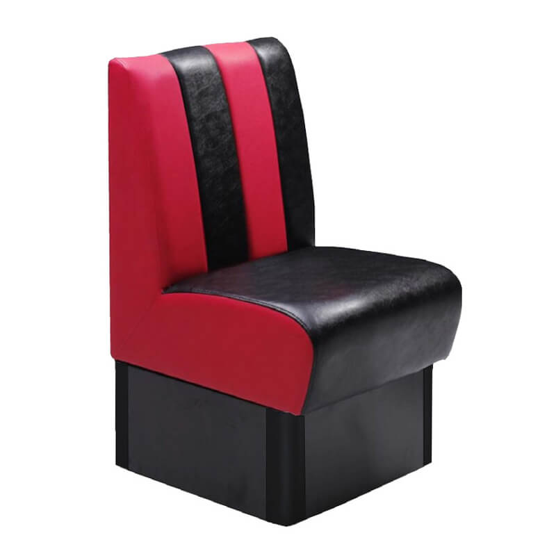 Horeca Eetbank - Safran - Zwart Rood Horeca Eetbank - Safran - Zwart Rood