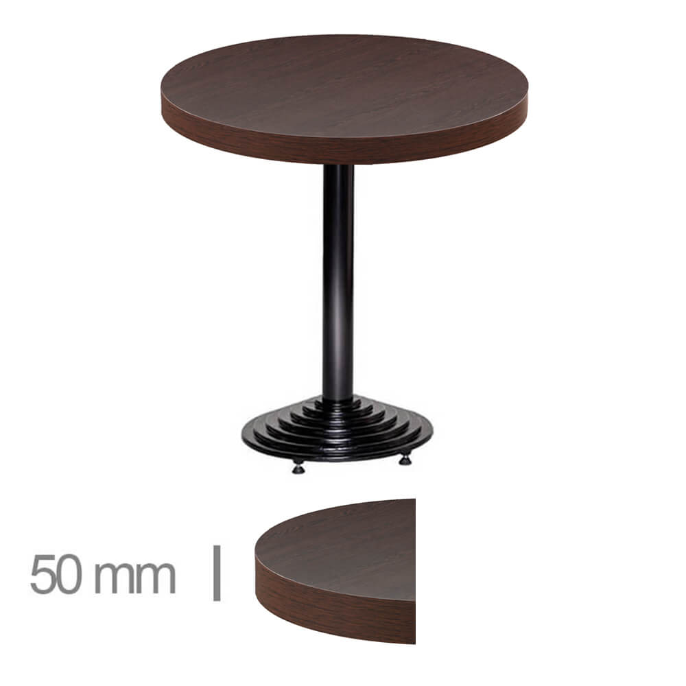 Horeca-Tafel-Rond-Dublin-Wenge-70-Cm-Met-Onderstel-DUBLIN-WN-R70+B-324