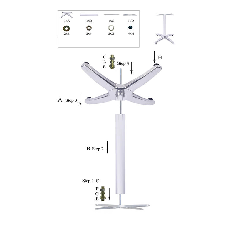 Horeca-Tafelonderstel-Aluminium-64×64-Hoogte-72-Cm-A-ROMA-Montage-Photoshop