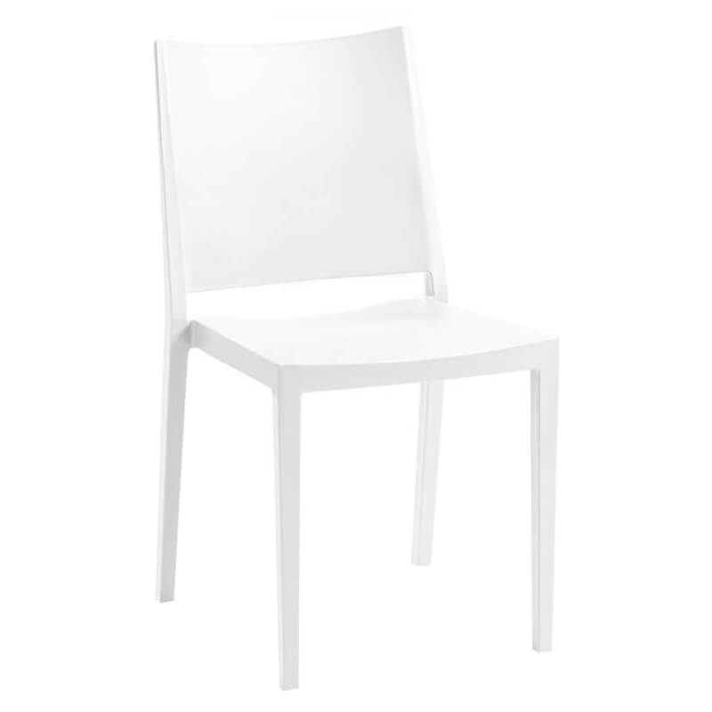 Stapelbaar Horeca Terrasstoel - Lorena - Wit Stapelbaar Horeca Terrasstoel - Lorena - Wit