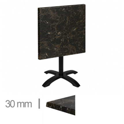 Table Pour Terrasse de Restaurant Avec Pied Pliable - WERZALIT PORTO ROSA - 60x60 cm