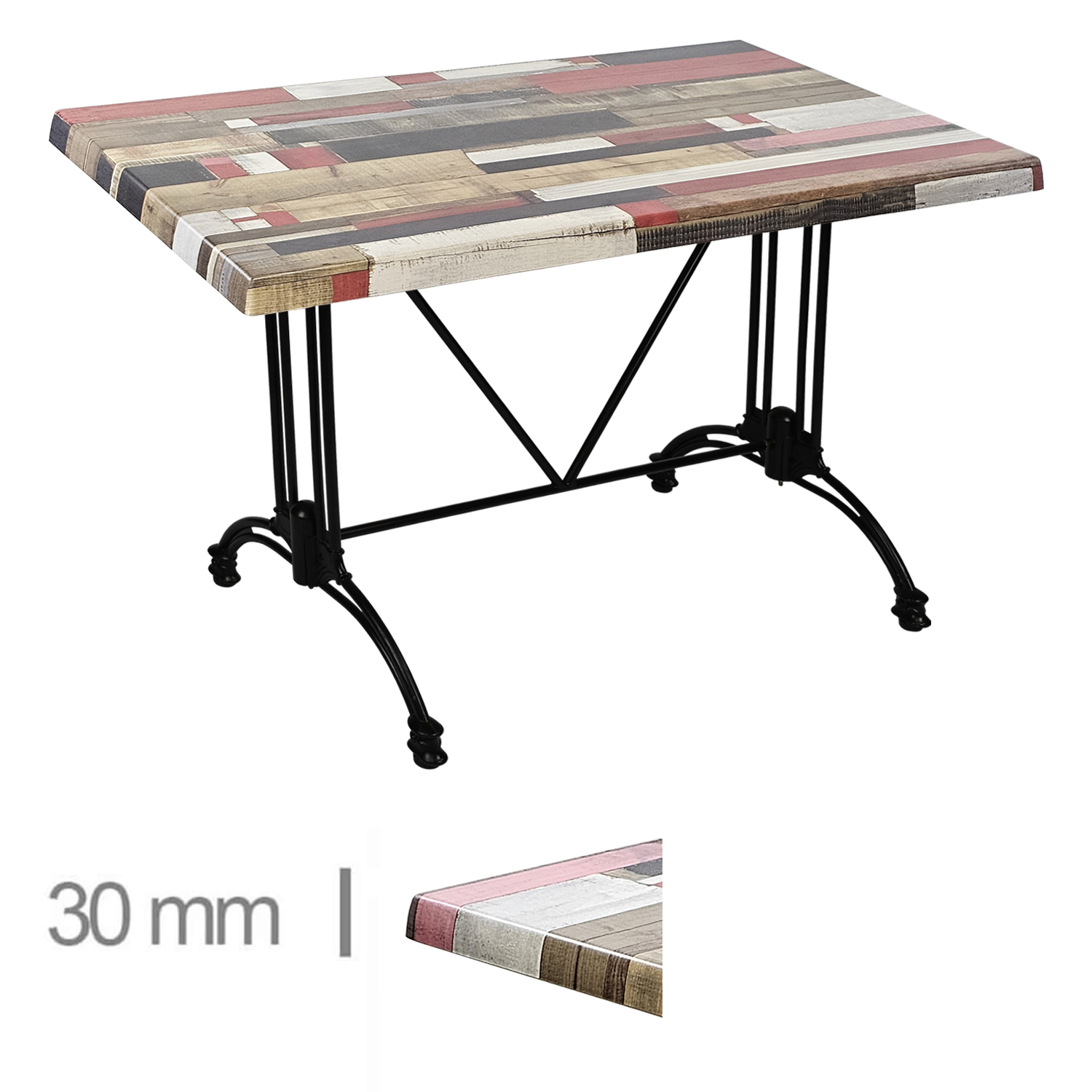Horeca-Terrastafel-Werzalit-DE-Kbana-Rouge-70x110-Cm-A-440 Horeca-Terrastafel-Werzalit-DE-Kbana-Rouge-70x110-Cm-A-440