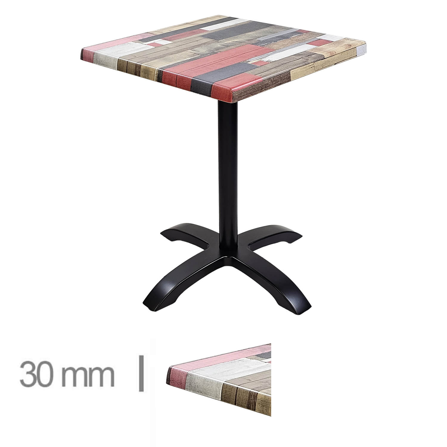Horeca-Terrastafel-Werzalit-DE-Kbana-Rouge-70x70-Cm-A-SRD Horeca-Terrastafel-Werzalit-DE-Kbana-Rouge-70x70-Cm-A-SRD