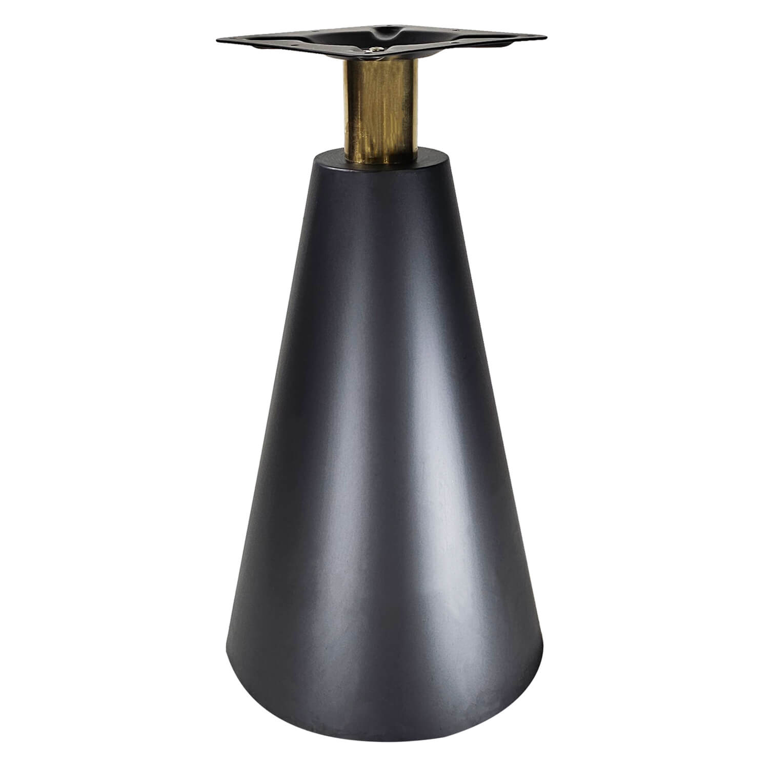 Horeca-Tafelonderstel-Staal-O40-Hoogte-72-Cm-Zwart-Goud Horeca-Tafelonderstel-Staal-O40-Hoogte-72-Cm-Zwart-Goud