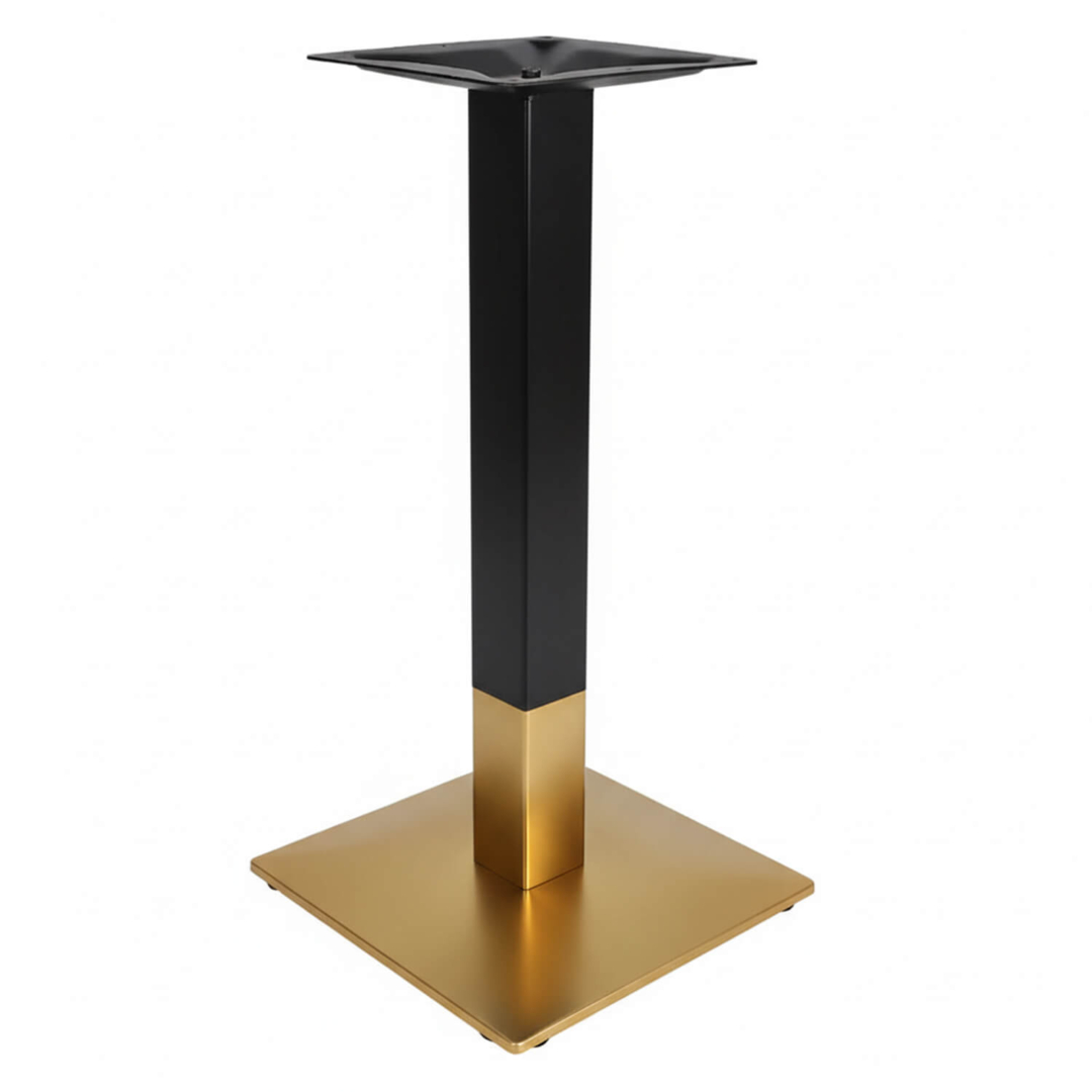 Horeca-Verstelbare-Tafelonderstel-45×45-Hoogte-68-cm-Roestvrij-Staal