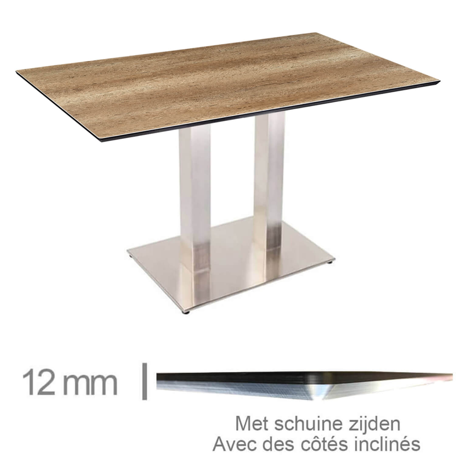 Horeca-Tafel-Compact-Canyon-Monument-Oak-69x120-Cm-Met-Onderstel-B-341S Horeca-Tafel-Compact-Canyon-Monument-Oak-69x120-Cm-Met-Onderstel-B-341S