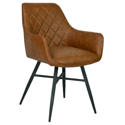 Horeca-Armstoel-Luxor-pu-Mocca