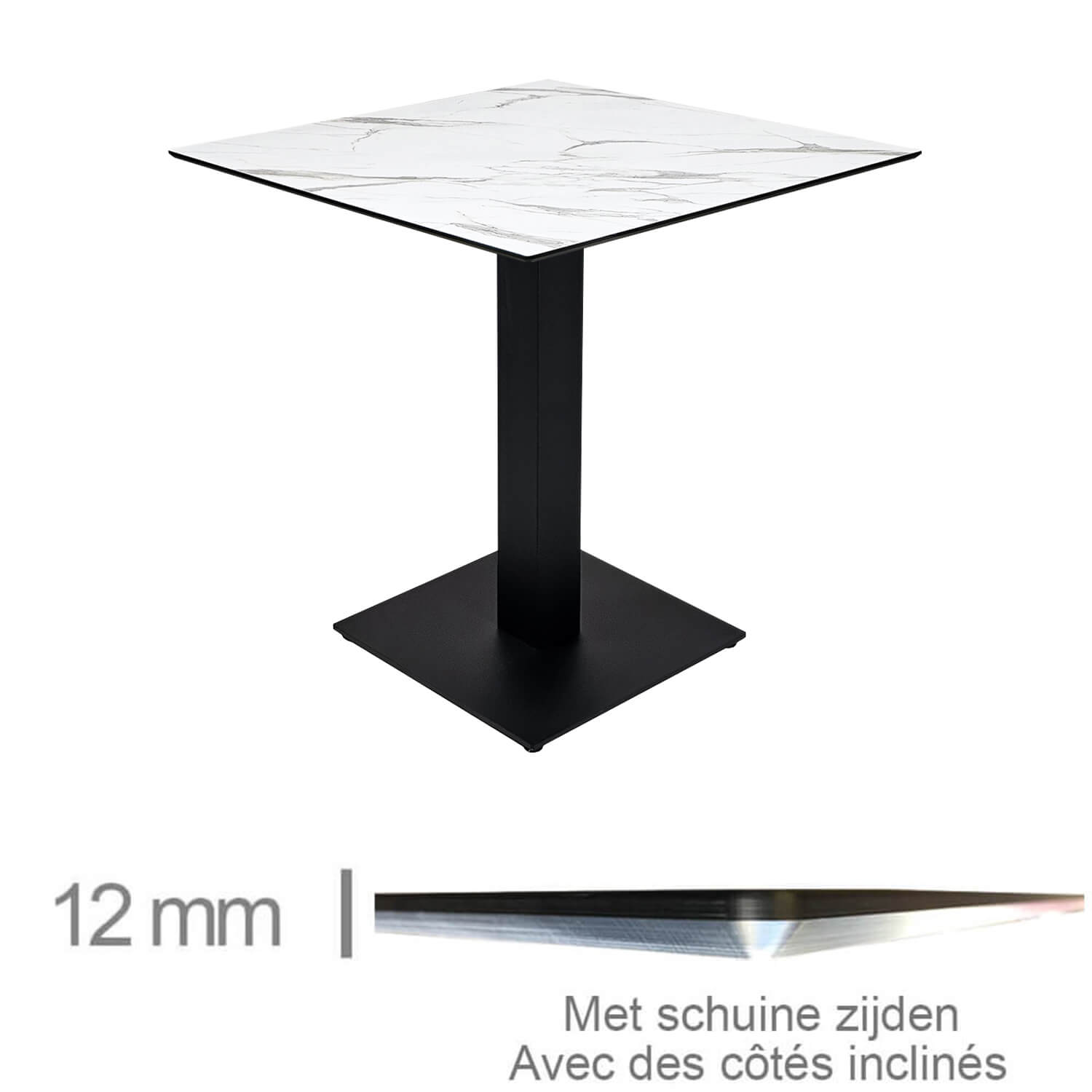 Horeca-Tafel-Compact-Day-Light-Glanzend-69x69-Cm-Met-Onderstel Horeca-Tafel-Compact-Day-Light-Glanzend-69x69-Cm-Met-Onderstel