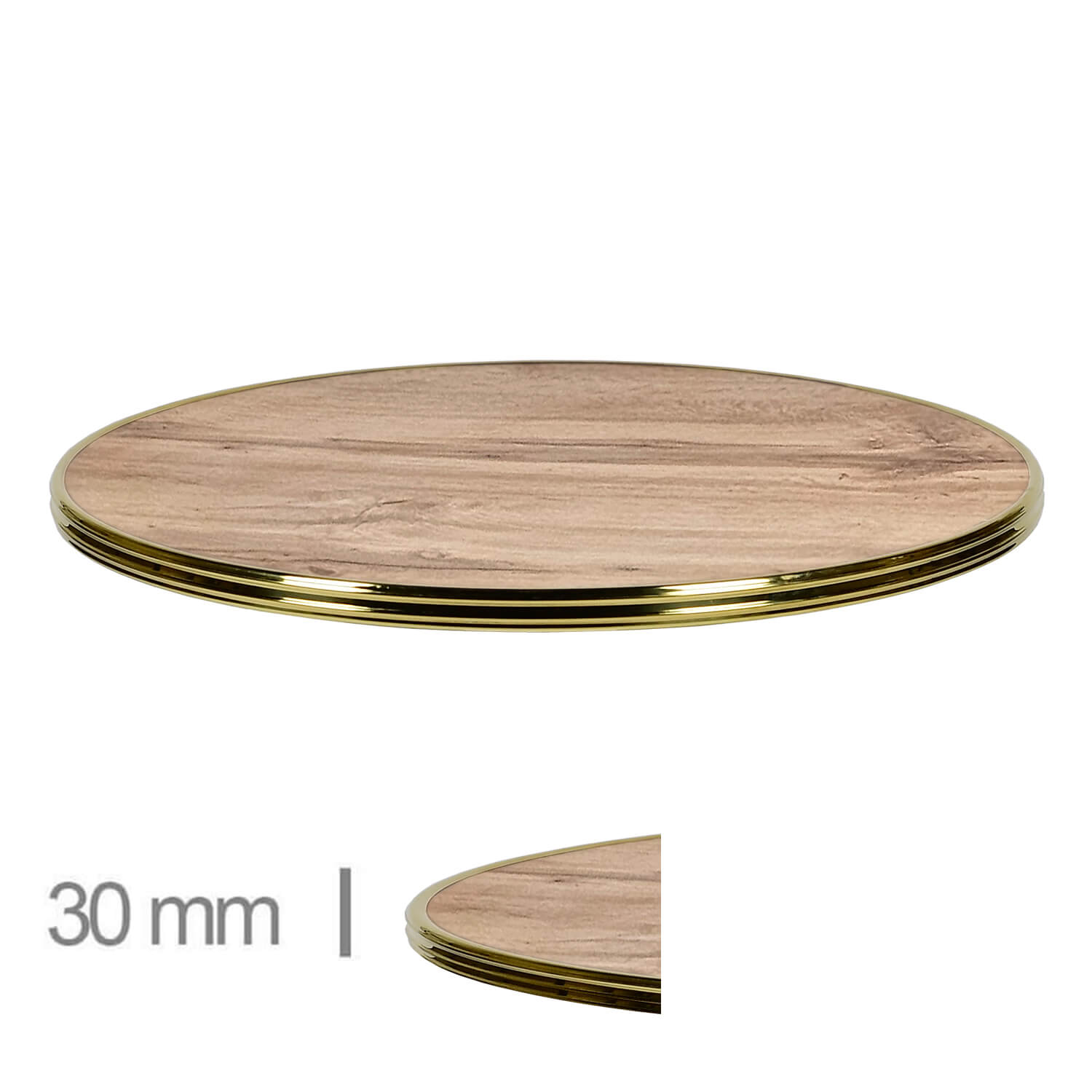 Horeca-Tafelblad-Rond-Met-Messing-Rand-Werzalit-Pony-3-Cm-Dik-237 Horeca-Tafelblad-Rond-Met-Messing-Rand-Werzalit-Pony-3-Cm-Dik-237