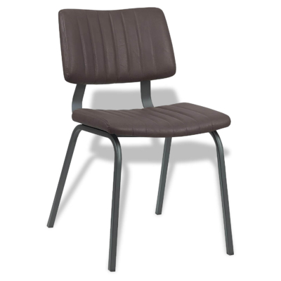Horeca-Stoel-Gusto-PU-Donker-Bruin