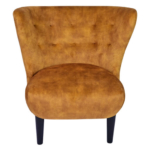 Horeca Lounge Zetel - VENUS - Cognac Velvet/Fluweel - Afbeelding 2