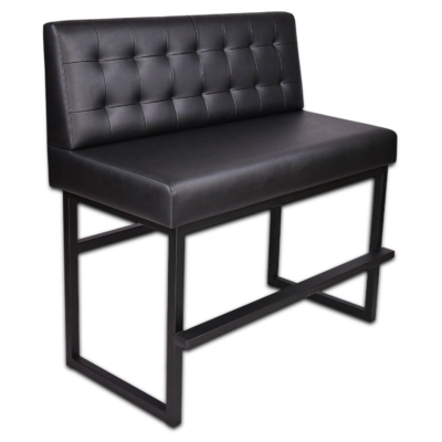 Horeca-Bar-Eetbank-Alaska-Kunstleer-Zwart