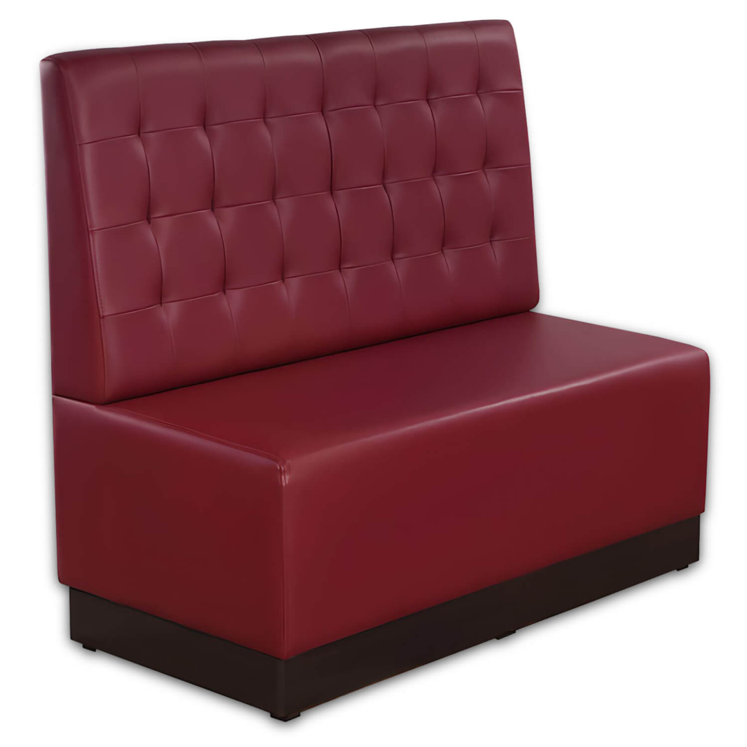 Horeca-Eetbank-Luna-120-cm-Kunstleer-Bordeaux