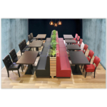 Horeca-Eetbank-Luna-120-cm-Kunstleer-Bordeaux-Model-4