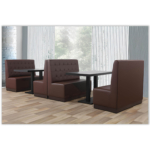 Horeca-Eetbank-Luna-120-cm-Kunstleer-Bruin-Model-1