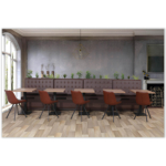 Horeca-Eetbank-Luna-120-cm-Kunstleer-Bruin-Model-3