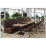 Horeca-Eetbank-Luna-120-cm-Kunstleer-Bruin-Model-4