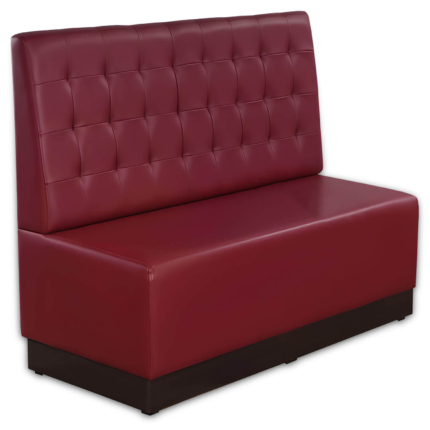 Horeca-Eetbank-Luna-140-cm-Kunstleer-Bordeaux