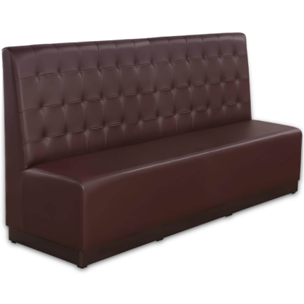 Horeca-Eetbank-Luna-200-cm-Kunstleer-Bruin