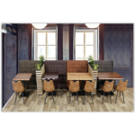 Horeca-Eetbank-Napoli-120-cm-Vintage-Microvezel-Antraciet-Model-2