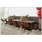Horeca-Eetbank-Napoli-120-cm-Vintage-Microvezel-Antraciet-Model-3