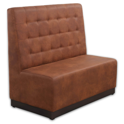 Horeca-Eetbank-Napoli-120-cm-Vintage-Microvezel-Cognac