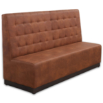 Horeca-Eetbank-Napoli-180-cm-Vintage-Microvezel-Cognac
