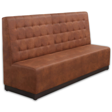 Horeca-Eetbank-Napoli-200-cm-Vintage-Microvezel-Cognac