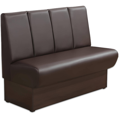 Horeca-Eetbank-Rome-Kunstleer-Bruin