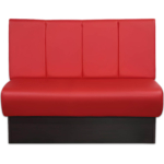 Horeca-Eetbank-Rome-Kunstleer-Rood-V