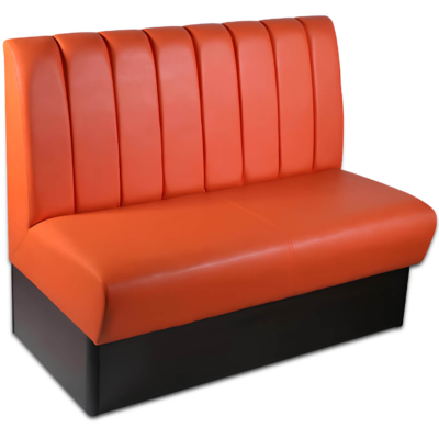 Horeca-Eetbank-Safran-120-cm-Kunstleer-Oranje