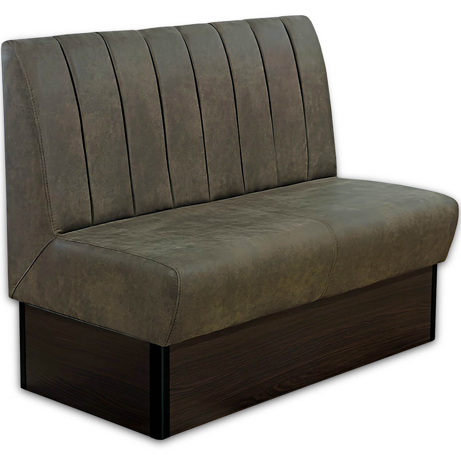 Horeca-Eetbank-Safran-120-cm-Vintage-Microvezel-Olijf Horeca-Eetbank-Safran-120-cm-Vintage-Microvezel-Olijf