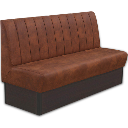 Horeca-Eetbank-Safran-160-cm-Vintage-Microvezel-Cognac